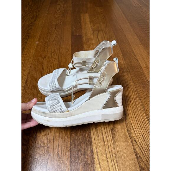 Nero Giardini Bungee Platform Wedge Sandal Size 39 - Picture 9 of 11